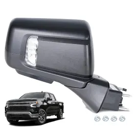 Sstrm250407290-uswxy Ussbaye Side Mirror Compatible With 2019-2025 Chevy Silverado Rst Right Passenger Sid