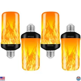 Visit The Bitrue Store Bf200103d Led Flame Effect Light Bulb 4 Modes Bulbs E26 Base Fire