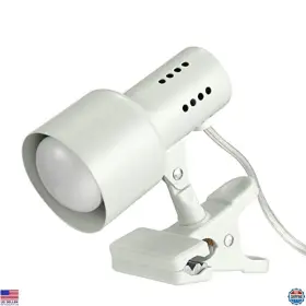 Visit The Globe Store 30293 Electric 5.5 Inch Clip-arm Desk Lamp Matte Gray In-line Switch Bulb
