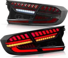 Vland 781829159567 Led Tail Lights Compatible With Honda Accord 10th Gen 2018-2022 Rear Lamps