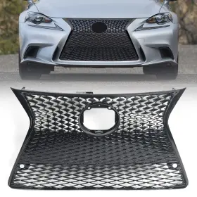V-lsis-13zw-l Vlincar Grille With Black Trim Compatible Lexus Is200t Is250 Is300 Is350 Only For