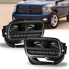 Dg-886l-veg2 Vumegege Led Fog Light Assembly Left And Right Compatible With 2009-2012 Dodge Ram 15