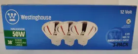 Westinghouse 030721049569 Nib Halogen 50w Flood 3 Pack Light Bulb