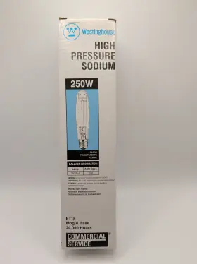 Et18 Westinghouse 030721374449 High Pressure Sodium 250 Watts Mogul Base 24 000 Hours Bulb