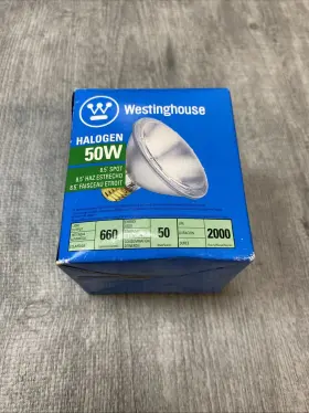 05425 Westinghouse Nib 0524 Halogen 50w Flood 8.5 Degree Spot 600 Lumens 2000 Hrs 120v
