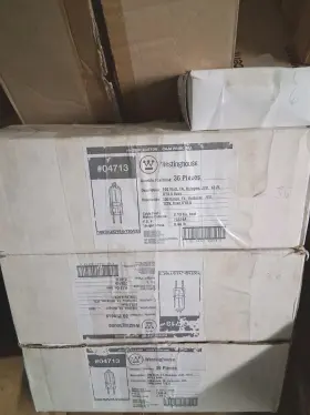 Westinghouse 100t4q/gy8.6/120/cd Super Bulk Lot Of 112 04713 100w T4 Halogen Bulbs Gy8.6 Base - Nos