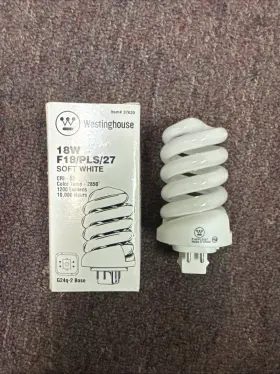 G24q-2 Westinghouse 37620 24 F18/pls/27 18w 2700k Base Compact Fluourescent Bulb