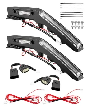 Wmjnh Hpshltsl0828 Hood Led Trail Sight Light With Turn Signal And Marker Lighting Fits For Ford