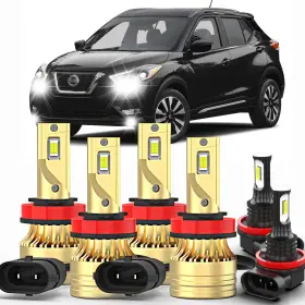 3570-h11 Xjjmbw H11 Fit For Nissan Qashqai Kicks 2017 2018 2019 2020 Fog Lights 500% Brigh