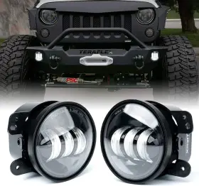 Xprite 707581888699 4-inch Led Fog Lights 60w High-intensity Off-road Lamp For Driving D