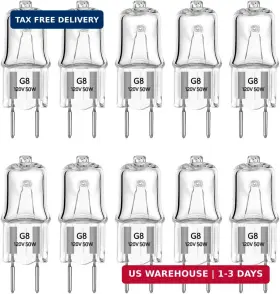 Ybek 788499866702 G8 Halogen Light Bulbs 50w 120v Xenon Base 2pin T4 Jcd Type Warm White F