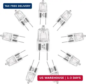 Ybek 788499867068 G8 Halogen Light Bulbs 20w 120v Under Cabinet Lighting Replacements 2pin 27