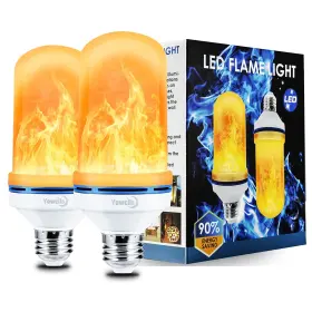 Yewclls Ld0112 Led Flame Effect Light Bulb 4 2 Count Pack Of 1 Yellow-2pack