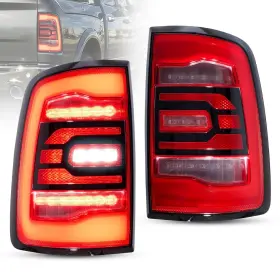 Yuanzheng Yab-rm-0338 Vland Led Red Turn Signal Taillights Compatible For Dodge Ram 1500 2009-2018