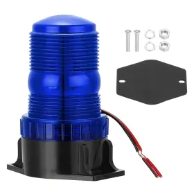Zaplyte 655692705742 Led Strobe Lights 10v-80v Warning Flashing Lamps Blue