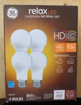 Ge Relax Led 40W (5.5W) Replacement Equivalent Dimmable A19 Light Bulbs. Fixed Price $27.99.
