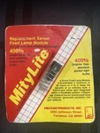 Mitylite Laser Spot Xenon Fired Lamp Module Bulb Pelican Usa Nos # 2000LMS. Fixed Price $29.95.