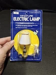 Electric Miniature Lamp White Shade New Package Vintage. Fixed Price $13.71.