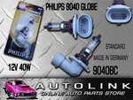 Philips 9040 Standard Globe 12V 40W Head Light Base 40T Fog Pair X2. Fixed Price $12.90.