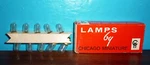 Chicago Miniature #47 Type Lamp Bulbs For Radios 6.3V .15A 10PCS Nos/nib. Fixed Price $14.95.