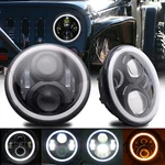 Llpta 2PCS 7" Round Halo Drl Led Projector H4 Headlights Conversion Kit. Fixed Price $70.55.