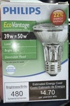 New Philips 39W = 50W PAR20 Dimmable Flood Light Ecovantage In/out Door. Fixed Price $20.00.