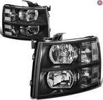Dna Motoring HL-OH-CSIL07-BK-CL1 Pair Of Black Housing Headlights Compatible. Fixed Price $195.70.