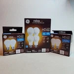 Lot Ge Relax Led Hd A19 & A15 Dimmable 60W Warm White Light Bulbs 500/800. Fixed Price $30.00.
