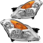Headlight Assembly For 2007 2008 2009 Nissan Altima Sedan 4-DOOR Chrome Housing. Fixed Price $166.99.