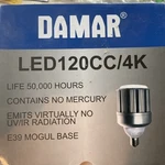 Damar Led 120CC/4K 13,200 Lumens Bulb. Fixed Price $50.00.