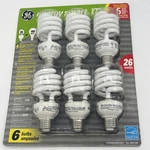 Ge Energy Smart 100W Equivalent Cfl Light Bulbs 26W 1750 Lumens 8000 Hour Pack. Fixed Price $26.95.