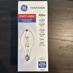 Ge 400W Multi-vapor Bulb 36,000 Lumens 4000K Type ED37 E39 Base MVR400/U/LTP. Fixed Price $14.00.