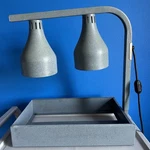 Hatco LW-2 Portable Dual Heat Lamp Food Warmer Without Tray, No Light Bulbs. Fixed Price $195.00.