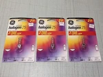 Lot Of 3 Edison 25 Halogen G9 Bulbs New. Fixed Price $19.85.