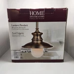 Home Decorators Lantern Pendant With Frosted Glass Opal Shade Free Shipping. Fixed Price $45.50.