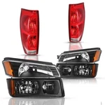 Headlights Taillights For 2002-2006 Avalanche Body Cladding Bumper Black. Fixed Price $257.99.