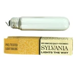 Vintage Sylvania 25W T10 Med. Base Showcase Silver Coated Tubular Reflector Bulb. Fixed Price $7.72.