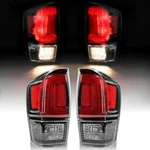 2016-23 Toyota Tacoma Tail Lights W/bulbs Clear Lens Black Rear Lamps Left Right. Fixed Price $136.99.