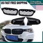 Front Diamond Grille + Mirror Cover Caps For Bmw Series F30 F31 328I 2013 2018. Fixed Price $59.95.