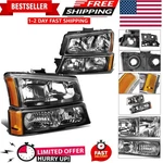 HL-OH-CS03-4P-BK-AM Black Amber Headlights Compatible With 2003-2006 Chevy Si.... Fixed Price $135.22.