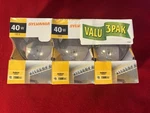 3 Pack Sylvania 40W 120V Double Life Clear Globe Light Bulbs Indoor G25. Fixed Price $18.00.