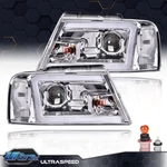 Fit 2004-2008 Ford F150 Lincoln Mark Lt Led Drl Chrome Headlights Left+right. Fixed Price $133.90.