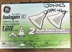 Halogen Floodlight Outdoor 2-BULB Pack 29529 PAR38/90 Watts Plus 1. Fixed Price $25.00.