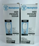Pack Westinghouse 37437 High Pressure Sodium 70W LU70/S62 ED-23.5 Mogul Base. Fixed Price $10.99.