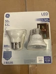 Ge Led Spot Light Bulbs Warm White 385 Lumens 5.5 Watts, 2 Pk 6 Available. Fixed Price $12.65.