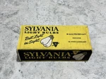 Box Of Nos Vintage Sylvania 6S6 6W 115-125V White Candelabra Indicator Bulbs. Fixed Price $15.00.
