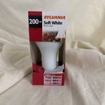 200W Sylvania Opale Soft White Light Bulb 3650 Lumens 120V. Fixed Price $12.00.