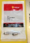 Radioshack #1847 Bayonet Base Lamp T-3 6.3V (pkg Of 2) P/n 272-1115. Fixed Price $5.95.