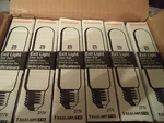 Lot Of 6 25W Exit Light Bulbs Clear Sylvania Medium Base 25T10/277V/BB LB23. Fixed Price $19.99.