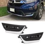 Fog Light W/chrome Bezel Led Drl Compatible With 2017-2019 Honda Crv Cr-v Day.... Fixed Price $105.53.